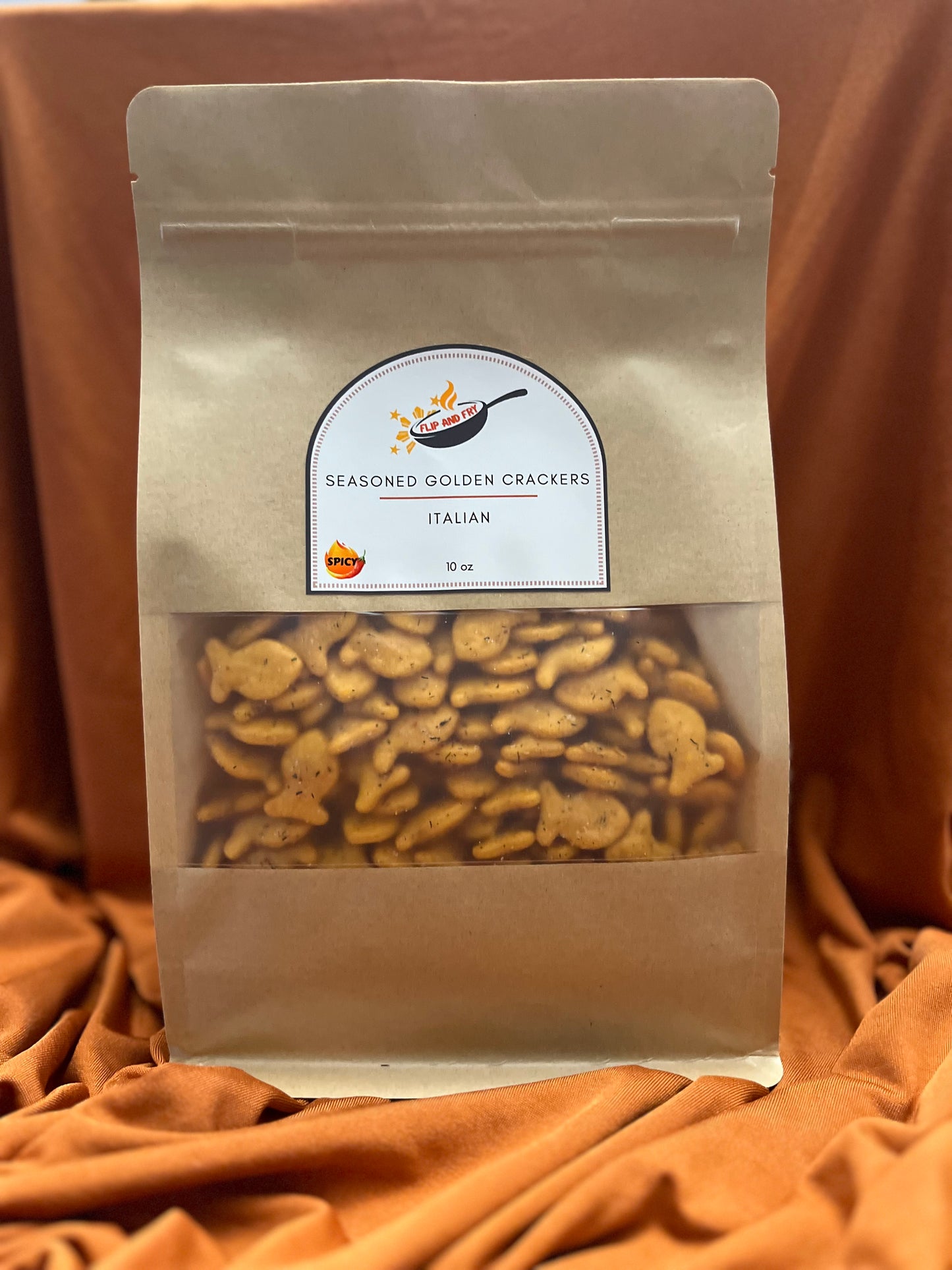 Spicy Italian Golden Crackers